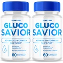 (2 Pack) Gluco Savior, Gluco Savior Advanced Blood Sugar Support (120 Capsules)