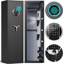 Biometric Fingerprint Gun Safe, 5 Gun Heavy Rifle Safe, Gun Safe for Home Rifle