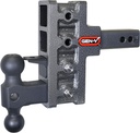 GEN-Y GH-424 Mega-Duty Adjustable 5" Offset Drop Hitch with GH-031 Dual-Ball, GH