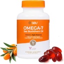 Sibu Omega-7 Softgels, Premium Organic Himalayan Sea Buckthorn Oil (60Ct, 30 Day