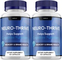(2 Pack) Neuro Thrive Brain Supplement, Neuro Thrive for Memory Formula, Neuro-T