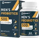 Probiotics for Men, 500 Billion Cfus & 12 Strains, Probiotics 60Count