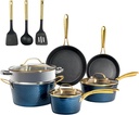 Granitestone 15 Pc Kitchen Pots and Pans Set Non Stick, Pot and Pan Set, Kitchen