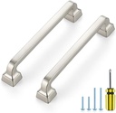 10 Pack Brushed Nickel Cabinet Handles 5 Inch Cabinet Pulls, Kitchen Cabinet Handles Solid Handles for Cabinets and Drawers Silver Drawer Pulls and Knobs Cabinet Hardware