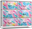 Sorbus Kids Dresser with 6 Drawers - Storage Chest Organizer Nightstand - Steel