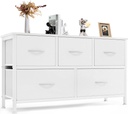 Dresser for Bedroom with 5 Fabric Drawers, Small Chest Organizer Units for Cloth