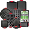Nutrichef Non-Stick Kitchen Oven Baking Pans-Deluxe & Stylish Nonstick Gray Coat