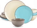 Vancasso Navia 12 Pieces Set for 4 Dinnerware Sets Multi Stoneware Stoneware Sp