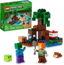LEGO Minecraft the Swamp Adventure 21240, Building Game Construction Toy with Al