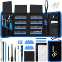 Humwam Precision Screwdriver Sets 142-Piece Electronics Precision Screwdriver with 120 Bits Magnetic Repair Tool Kit for Iphone, Computer,Household Appliances, Jewelry, Guita, Tablet,Game Console
