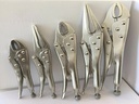 Locking Pliers Set ( 5Pack) 5", 6.5", 7", 9", 10" - Code Auto Tool and Restoration Supply