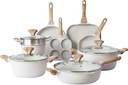 Country Kitchen 13 Piece Induction Cookware Sets - Nonstick Cast Aluminum Pots