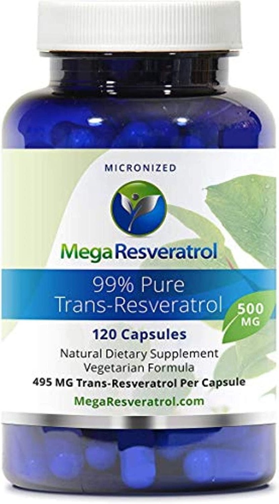 Buy Mega Resveratrol 99% Pure Micronized Trans-Resveratrol