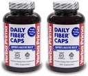 Yerba Prima Daily Fiber Caps for Digestive Health Support, 180 Caps (Pack of 2)