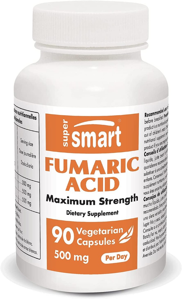 Fumaric Acid 500 Mg - Reduce Peeling Skin Naturally