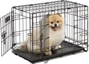 Midwest Homes for Pets Newly Enhanced Double Door Icrate Dog Crate, Leak-Proof P