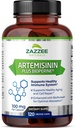 Zazzee Artemisinin, 100 Mg per Cap, 120 Veggie Caps, 4 Month Supply, plus 5 Mg B