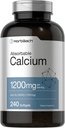 Absorbable Calcium + D3 | 1200 Mg | 240 Softgels | 5000 IU Vitamin D3 | Non-Gmo,