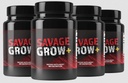 (4 Pack) Savage Grow plus Pills for Men Original
