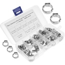 70 Pcs Pipe Clamping Ring Pex Crimp Tool Stainless Hose Clamps Wire Pinch Fittings