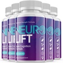 (5 Pack) Neuro Lift - Nootropic Memory Booster Dietary Supplement for Focus, Mem