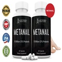 (2 Pack) Metanail 1.5 Billion CFU Probiotic Nail Support 120 Capsules