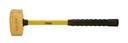 ABC Hammers ABC10BFBS 24 In. 10 Lbs Brass Hammer with Fiberglass Handle