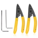 Fiber Optic Stripper 3 Port Hole 250Μm Coating Stripping Power Hand Tool with Wrench
