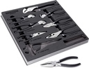 8 Piece Master Pliers Set, Long , Diagonal, Slip Joint, Adjustable, Linesman, Joint, End Nippers, Hand Tools Organizer Tray - 949023