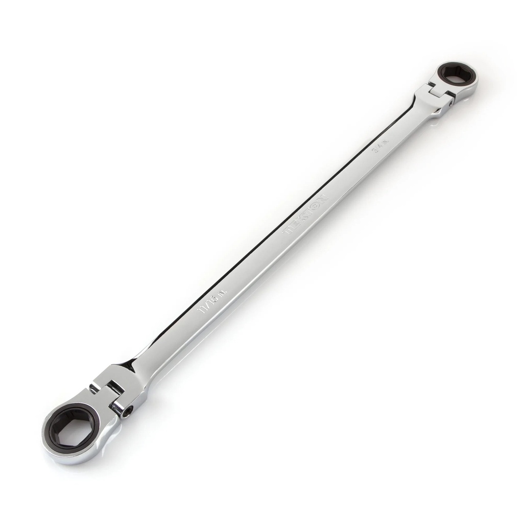 TEKTON 11/16 Flex Ratcheting Box End Wrench | Extra Long