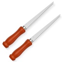 Huepar 2-Pack Drywall Saw 6 Inch Jab Saw, Keyhole Saw with Soft Grip Handle, Hand Saw, Sheetrock Saw, Wallboard Saw with 8-TPI Bi-Metal Blade - HBJ061