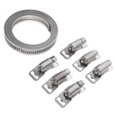 Guichaokj Circular Clamp Stainless Steel Fastener Clamps Hose Water-Resistant Waterproofing Adjustable