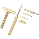 Small Hammer with Screwdrivers in Handle Mini Multifunctional Home Tools Miss Copper