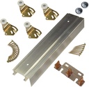 Johnson Hardware 2200F Twin Wheel Sliding Bypass Door Hardware 72"