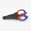 LP 95 05 155 SBA, 6 1/4" Electrician'S Shears with Plastic Belt Case, Precisely Ground Blades Made from Stainless Steel (56 HRC) with a Fine.., by KNIPEX Tools