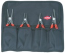 Knipex 001957 4Pc Precision Circlip (Sanp-Ring) Pliers Set in Tool Roll