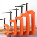 XWQ G Clamp Adjust Heavy Duty 1/2/3/4/5/6/8Inch Soft Jaw Pad C-Clamp for Woodwork