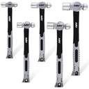 ABN Ball Pein Hammer 5Pc Set 8 to 32 Oz Ounce Fiberglass for Metal Rivet Chisel