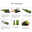 Cutting Tools,Metal Pad Bottle Wine Beer Cutter and round Wine round Wine Beer Cutter Tool Version Pad Bottle with Cutter Diy Metal Bottle Cutter Beer Cutter Diy Eryue Dsfen Rookin Buzhi
