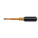 Klein Tools Insulated Steel Shank Screwdriver 8 11/32 in (L) 1/4 in Slotted Keystone