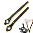 BOOBEAUTY 360° Swivel Labor-Saving Jack Ratchet Wrench,Cross & Hexagon,Scissor Jack Lift Speed Handle Tool,Jack Lug Handle Tool