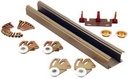 Bypass Door Hardware Set, 3/4 or 1-3/8-In., 6-Ft.