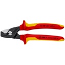 KNIPEX Cable Shears with Stepcut Cutting Edges - 1000 V Insulated