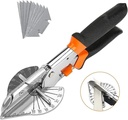 Multi-Angle Miter Shear Cutter - Multifunctional Trunking Shears Hand Tool - 45掳 to 135掳 Miter Shears