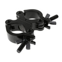 DJ Light Clamps Dual Swivel Clamp for 1.25-1.38Inch Diameter Pipe Aluminum Alloy Material Accessories Quick and Easy to Attach Durable Black