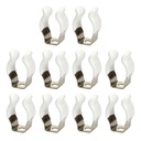 10Pcs Narrow Base Tool Spring Terry Clips Heavy Duty Tool Storage Hangers (10Mm)