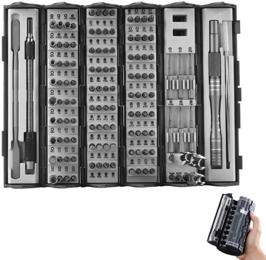 128 in 1 Precision Screwdriver Set - Portable Magnetic Tool Kit