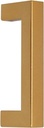 Probrico 3Inch(76Mm) Hole Centers Kitchen Handles Gold Square Bar Cabinet Pulls Drawer Handles Modern Stainless Steel Pulls Hardware for Cabinets Cupboard, 10 Pack