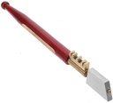 Glass Cutter Tool, Heavy Duty Diamond Glass Cutter for Cutting Glass up to 8Mm Thick - Brass Snapper - Hardwood Handle
