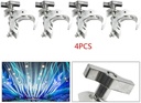 Miumaeov 4 Pack Heavy Duty 330 Lb Aluminum Alloy Stage Lighting Black C-Clamp Mounting/Truss Bracket Hook Clamp for DJ Projector Par Spotlight Moving Head Light Pole Mount